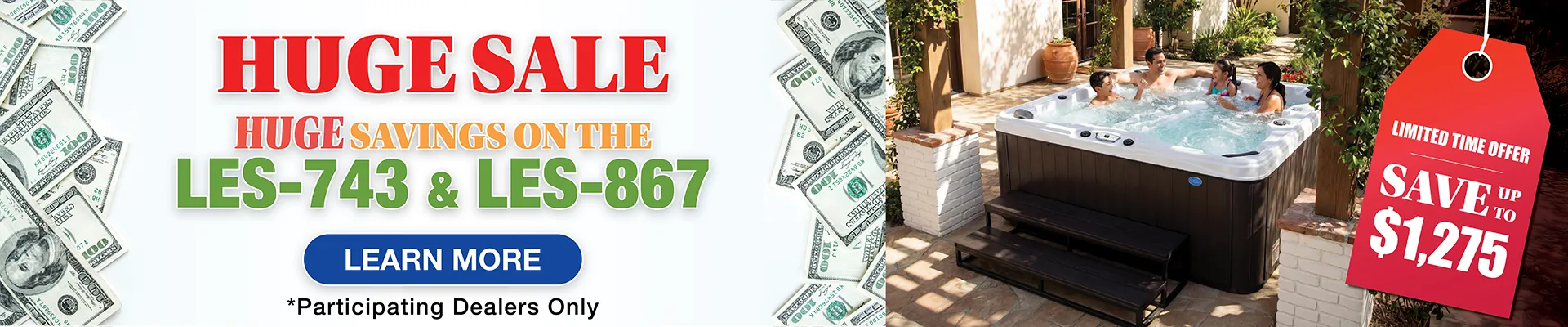 Calspas hot tub being used in a family setting - Shawnee