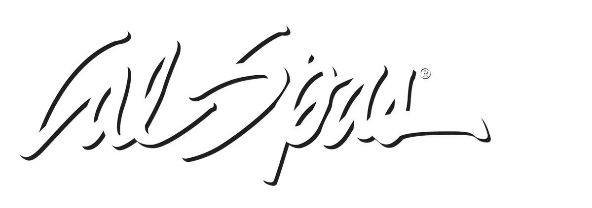 Calspas White logo hot tubs spas for sale Shawnee
